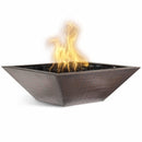 The Outdoor Plus - Maya Square Hammered Copper Fire Pit Bowl OPT-SQ24