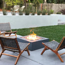 The Outdoor Plus - Quad Square Concrete Fire Pit Table OPT-QD