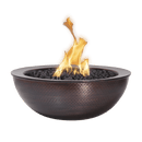 The Outdoor Plus - Sedona 27" Round Hammered Copper Fire Bowl OPT-27RCPRFO
