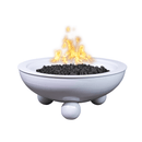 The Outdoor Plus - Sedona Metal Powder Coat Fire Bowl With Round Legs OPT-RPCRLFO