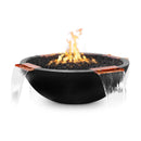 The Outdoor Plus - Sedona Round Concrete Fire & Water Bowl w/ 4-way Spill OPT-RFW4W