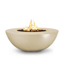 The Outdoor Plus - Sedona Round Concrete Fire Pit Table  - Wide Ledge