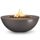The Outdoor Plus - Sedona Round Concrete Fire Pit Table  - Wide Ledge