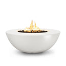 The Outdoor Plus - Sedona Round Concrete Fire Pit Table  - Wide Ledge