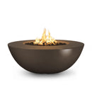 The Outdoor Plus - Sedona Round Concrete Fire Pit Table  - Wide Ledge