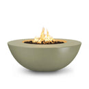The Outdoor Plus - Sedona Round Concrete Fire Pit Table  - Wide Ledge