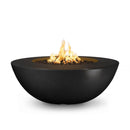 The Outdoor Plus - Sedona Round Concrete Fire Pit Table  - Wide Ledge