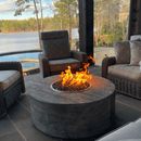 The Outdoor Plus - Sequoia Collection Round Wood Grain Fire Pit OPT-SEQ