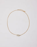 King Me "Her" Namplate Necklace