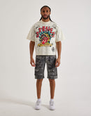 Central Mills Rolling Stones Cropped Tee