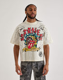 Central Mills Rolling Stones Cropped Tee