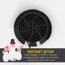 6.1' Inflatable Three Snowmen with Sign Each