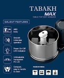 TABAKH Max 2-Liter Stone Wet Grinder with Atta Kneader & Coconut Scraper 110V