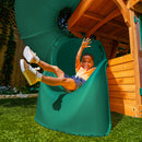 Buffalo Crossing Wooden Outdoor Swing Set - Green