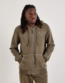 True Religion Big-T Full-Zip Fleece Hoodie