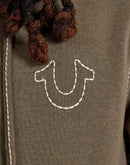 True Religion Big-T Full-Zip Fleece Hoodie