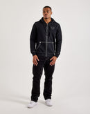 True Religion Big T Full-Zip Fleece Hoodie
