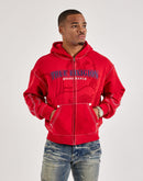 True Religion Anniversary Big-T Zip Fleece Hoodie