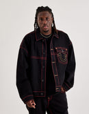 True Religion Super T Boxy Cropped Denim Jacket