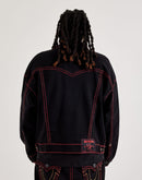 True Religion Super T Boxy Cropped Denim Jacket