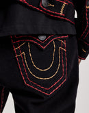 True Religion Rocco Stacked Super T Flap Denim Jeans
