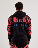 True Religion Arch Logo Full-Zip Fleece Hoodie