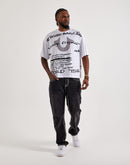 True Religion Script Logo Boxy Tee