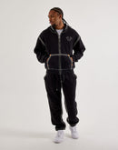 True Religion Super QT Cinched Full-Zip Fleece Hoodie