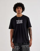 True Religion Wavy Logo Buddha Face Tee