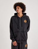 True Religion Crystal Tiger Vintage Zip Fleece Hoodie