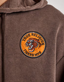 True Religion Crystal Tiger Vintage Zip Fleece Hoodie