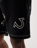 True Religion Big T Fleece Shorts