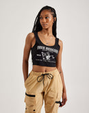 True Religion SRS Logo Crop Tank Top