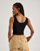 True Religion SRS Logo Crop Tank Top