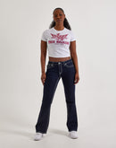 True Religion Becca Big T Mid-Rise Boot Cut Denim Jeans