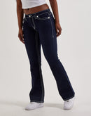 True Religion Becca Big T Mid-Rise Boot Cut Denim Jeans