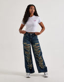 True Religion Crystal Buddha Baby Tee