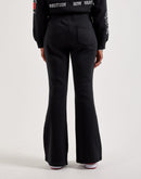 True Religion Crystal Logo Flare Fleece Pants