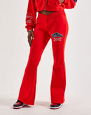 True Religion Crystal Logo Flare Fleece Pants
