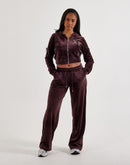 True Religion Crystal Velour Full-Zip Hoodie