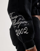True Religion Crystal Patched Full-Zip Fleece Hoodie