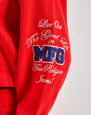 True Religion Crystal Patched Full-Zip Fleece Hoodie