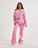 True Religion Cherry Shrunken Full-Zip Fleece Hoodie