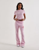 True Religion Embroidered Mid-Rise Big T Bootcut Fleece Sweatpants