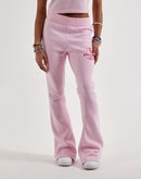 True Religion Embroidered Mid-Rise Big T Bootcut Fleece Sweatpants