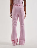 True Religion Embroidered Mid-Rise Big T Bootcut Fleece Sweatpants