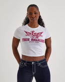 True Religion Crystal Wing Baby Tee