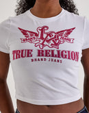 True Religion Crystal Wing Baby Tee