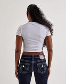 True Religion Crystal Wing Baby Tee