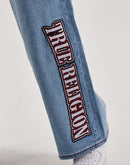 True Religion Bobbi Sporty Applique Baggy Denim Jeans